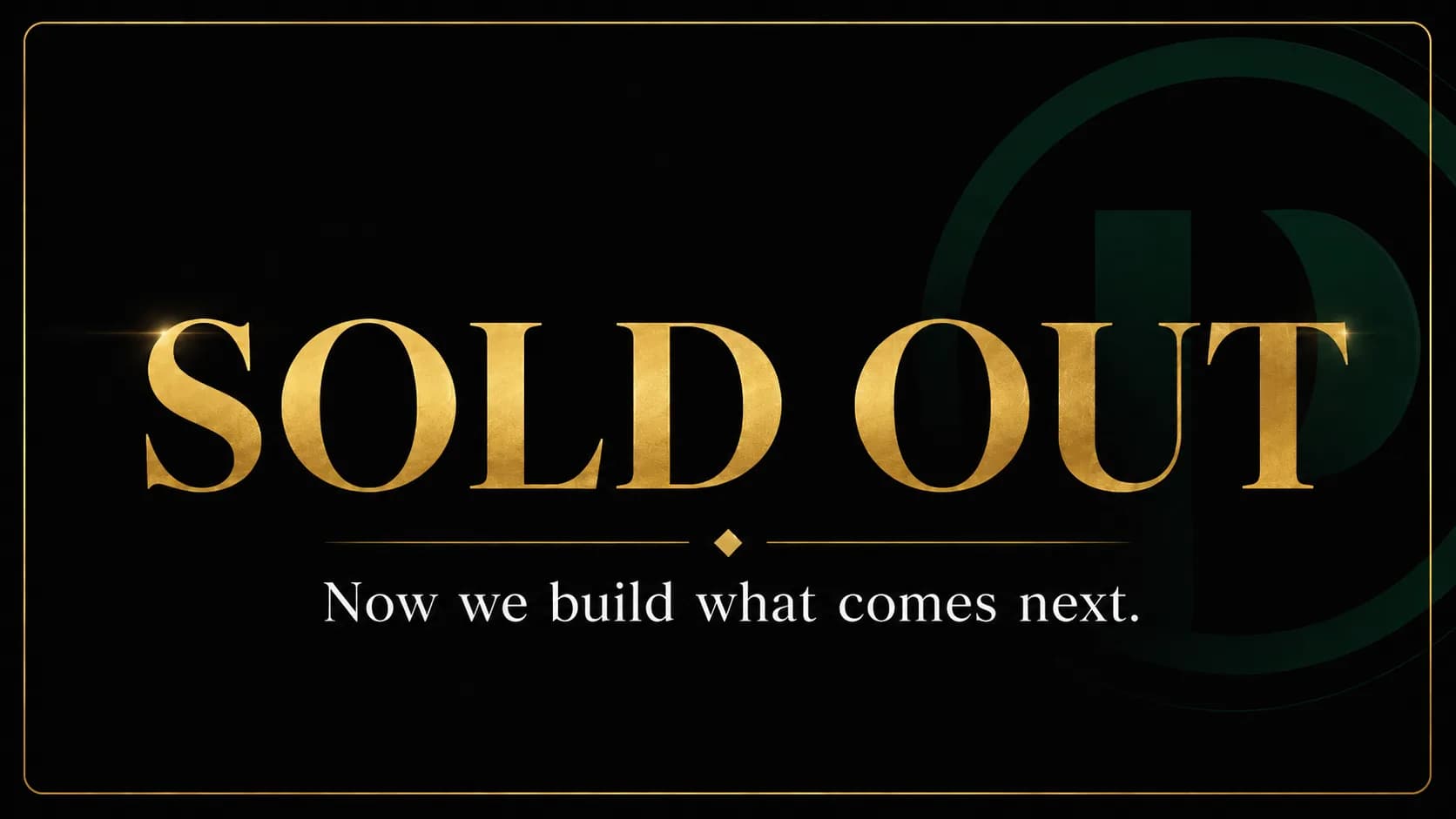 sold out