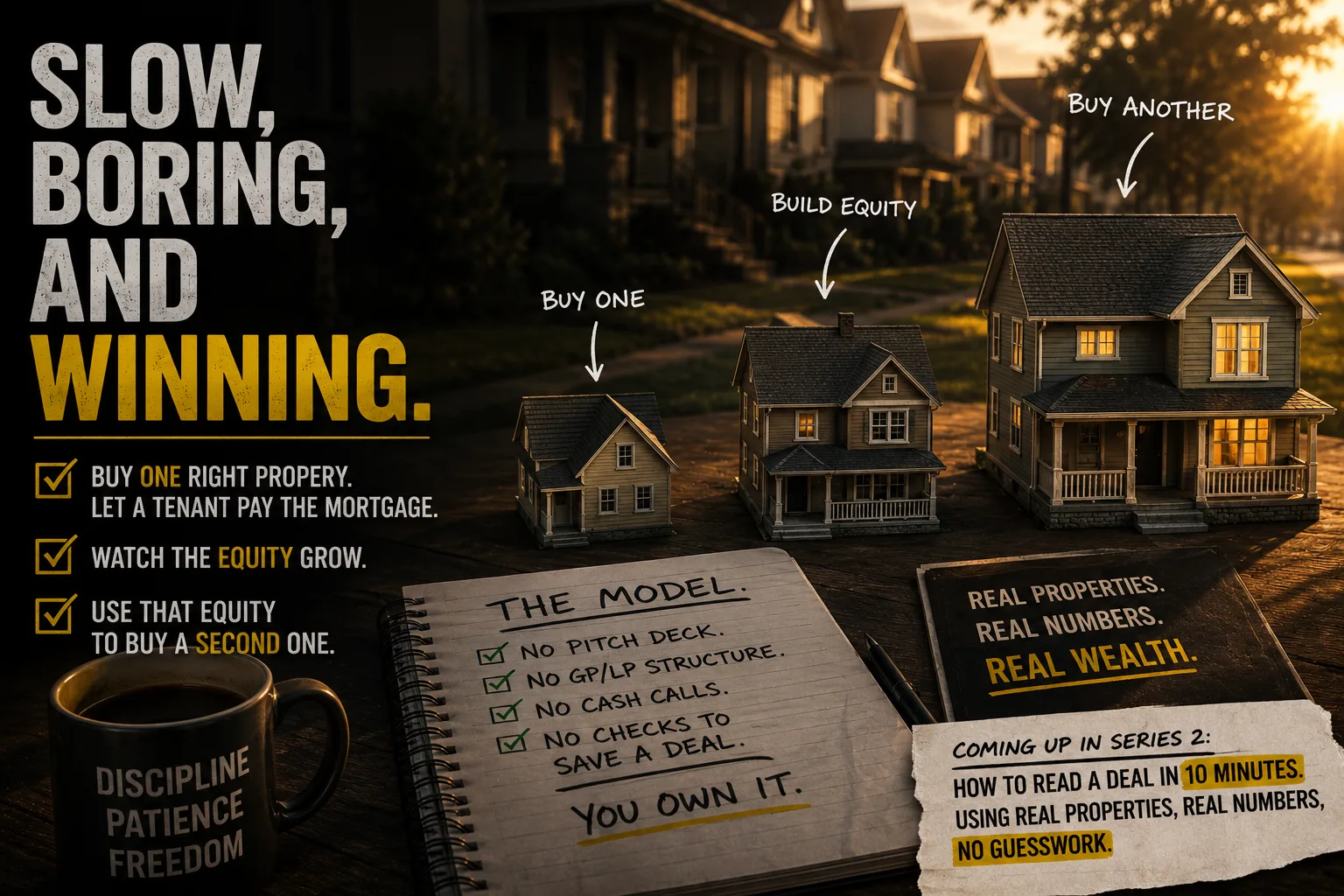 Slow Boring and Winning - Real Estate Wealth Building