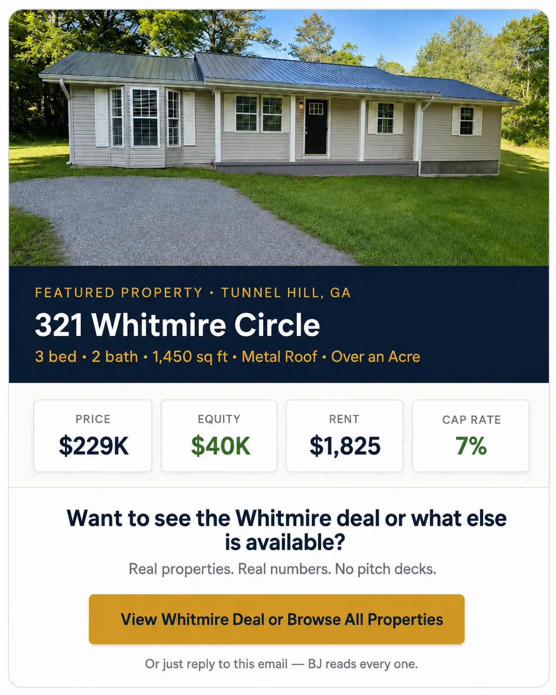 View Whitmire Deal or Browse All Properties