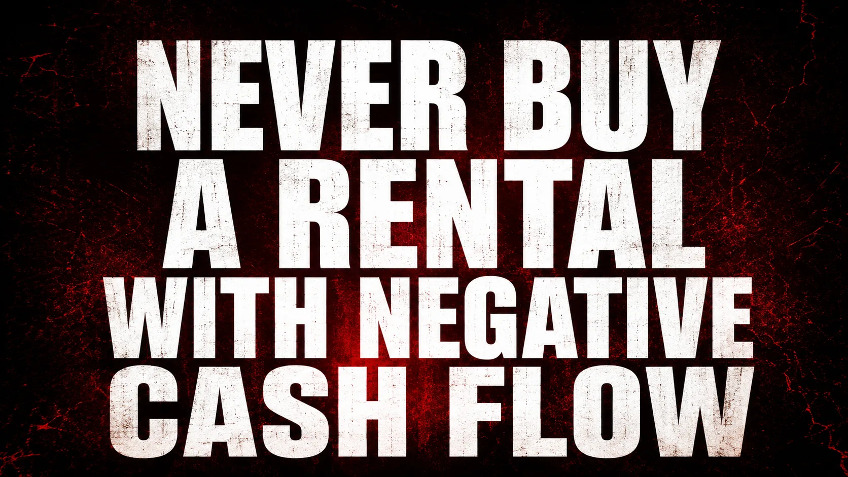 negative cash flow